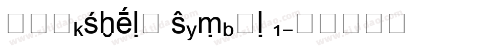 Bookshelf Symbol 1字体转换